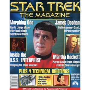 Star Trek The Magazine 2000 March James Doohan Martha Hackett Odo C9